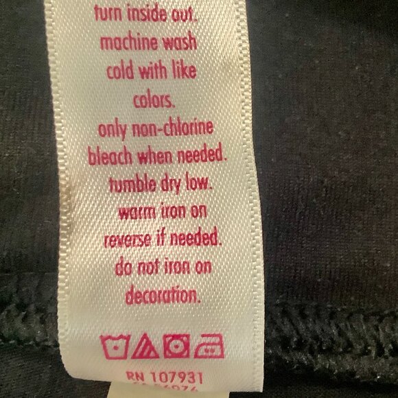 Black Leggings Studded Stars Justice Sz 12. - Picture 8 of 8